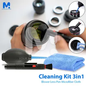 Cleaning Kit Kamera 3in1 – Lens Blower, Lenspen, Microfiber Cloth Pembersih Lensa DSLR Handycam HP