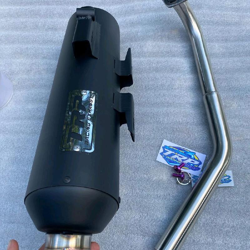 KNALPOT STANDAR RACING TRP EXHAUST BLACK DOF 3