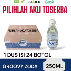Groovy Zoda Air Soda ( Soda Water ) 250 ml - ( HARGA 1 DUS )
