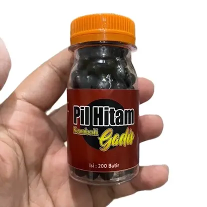 Pil hitam anum kembali gadis