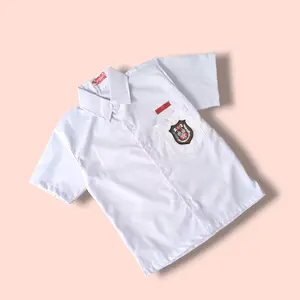 Baju Seragam Sekolah Putih Lengan Pendek Anak SD Kelas 1-6 Bodir
