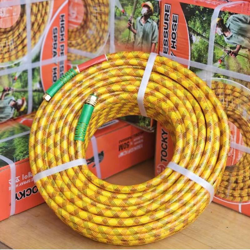  TOCKY - Dây xịt thuốc sâu phun thuốc dây rửa xe áp lực cao cuộn dài 50m kích cỡ 8.5mm 