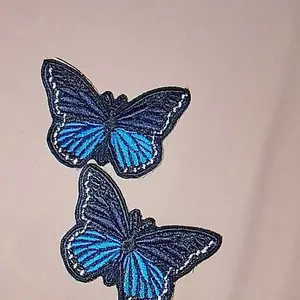 Patch Bordir Kupu-Kupu 6x4CM