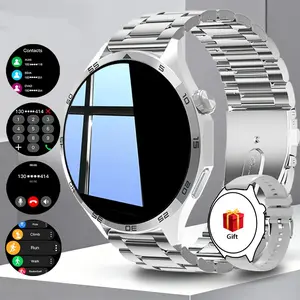 Jam Tangan Pintar Baru 2026 Pria Layar AMOLED Monitor Tidur Panggilan Bluetooth Jam Tangan Pintar Tali Tahan Air