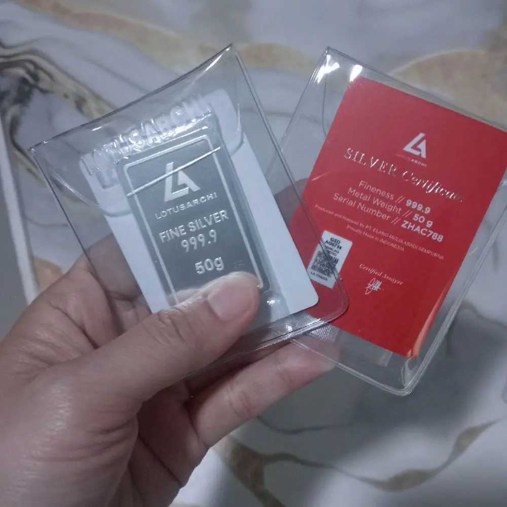 Perak Batangan Lotus Archi 50gr Silver