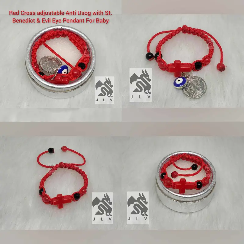 Made For You Red Cross Adjustable Protection Bracelet for Babies