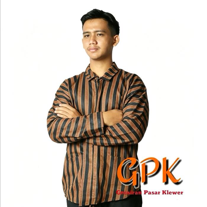 Gambar Baju Lurik Surjan / Baju Lurik / Baju Lurik Tradisional Anak & Dewasa dari Grosir Pasar Klewer Solo Kota Surakarta Tokopedia
