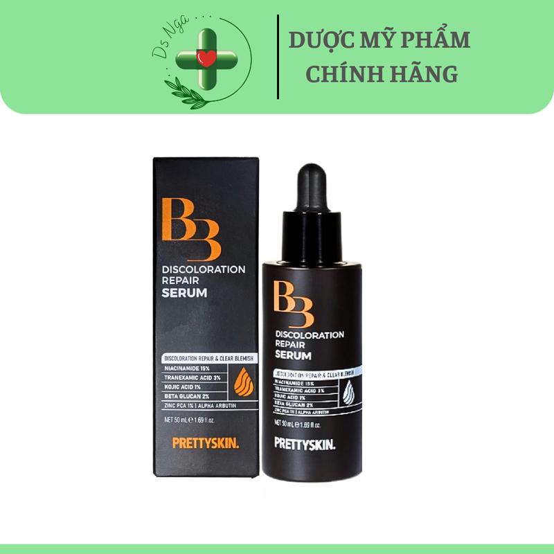 Serum B3 Prettyskin Tinh chất hỗ trợ trắng da, mờ thâm sạm 50ml ( B3 Discoloration Repair )