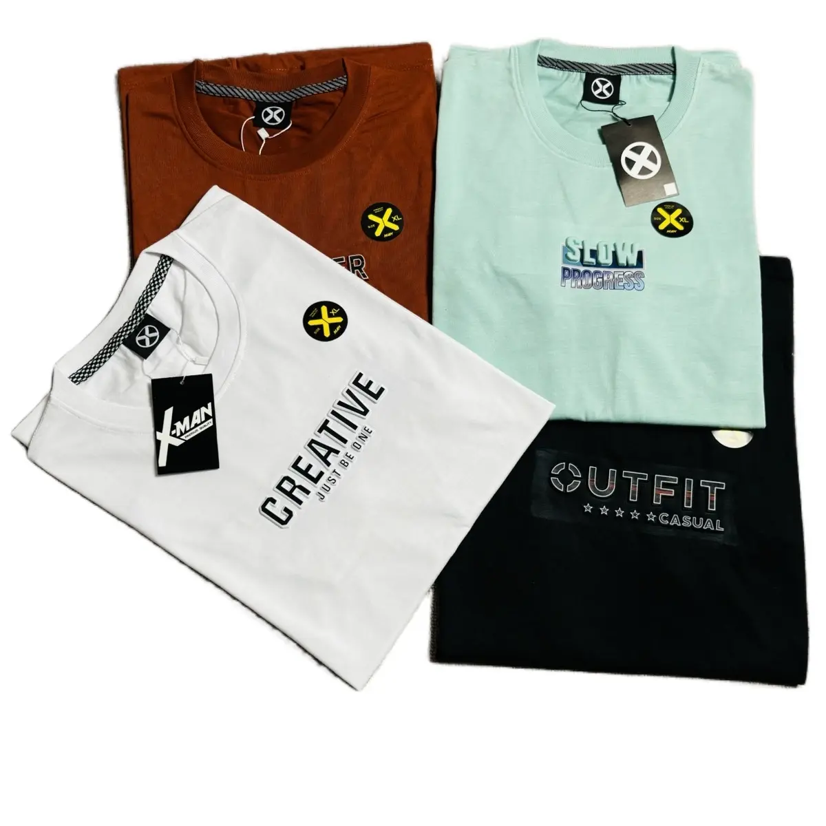 Promo 4 Pcs Kaos Distro Branded 100 Ribu Atasan Motif Oblong Pria Dewasa Baju Katun Pendek Cowok Printing Keren Tshirt Combed Digital bajudistro cotton ubur bintang