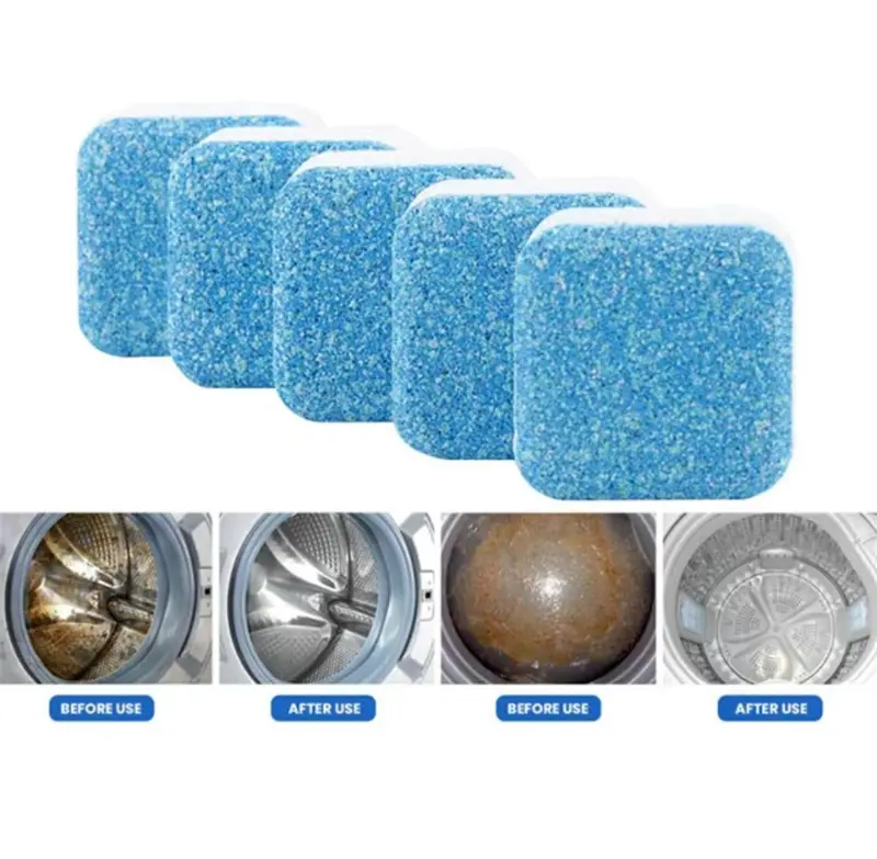[ISI 10 PCS] Tablet Pembersih Mesin Cuci / Sabun Pencuci Tabung Mesin Cuci / Deep Cleaning Washing Machine Anti Bakteri Pembersih || BISA COD & GRATIS ONGKIR 5