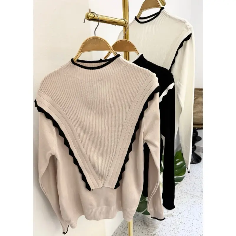 JIZEE-ATASAN WANITA-KNIT KOREAN VERLY 0