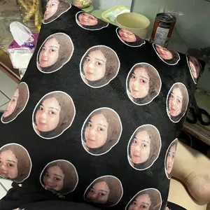 Bizzarpillow Bantal Custom Foto 40x40cm Face Pattern Free Edit – Hadiah Unik BZ417