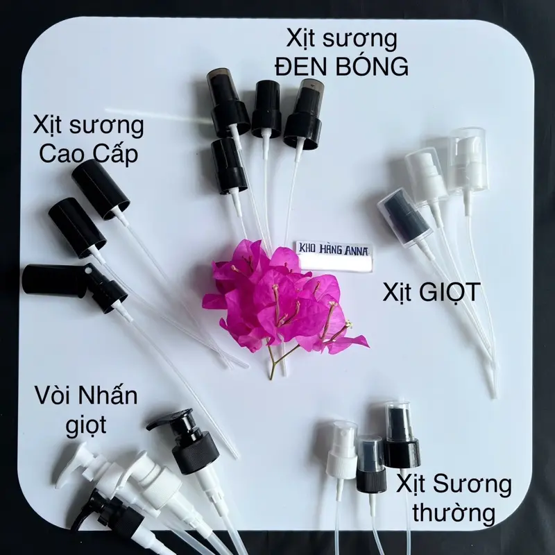 ( SET 3 / Và 1 ) ĐẦU XỊT SƯƠNG phi 20 / 24 / 28 / 18 - Combo 5 và 1  Nắp xịt nước phun sương cho chai 10ml 30ml 50ml 100ml 150ml 200ml 300ml 500ml