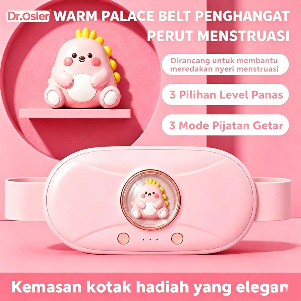 Dr.Osler Penghangat Perut Pereda Nyeri Haid - HeatingPad Elektrik Isi Ulang Via USB, Praktis DanPortabel Untuk Atasi Nyeri Haid & Masuk Angin WW01 - PINK