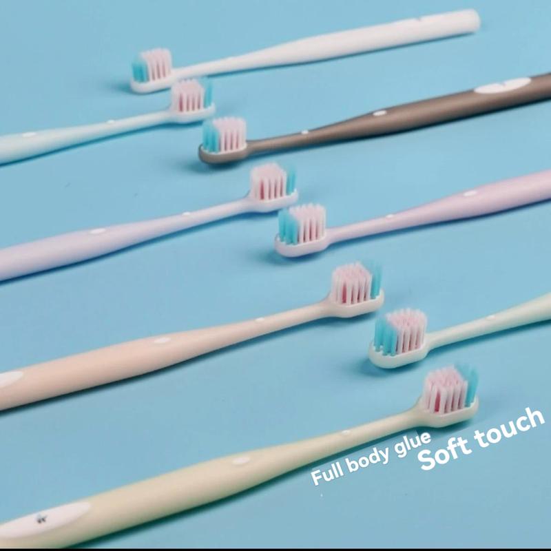 Yunnan Baiyao Rainbow Brush Soft-bristled Toothbrush Home Furnishing Household Adult Men's Special Ladies' Interdental Brush 8 Pack Oral Comfort 3