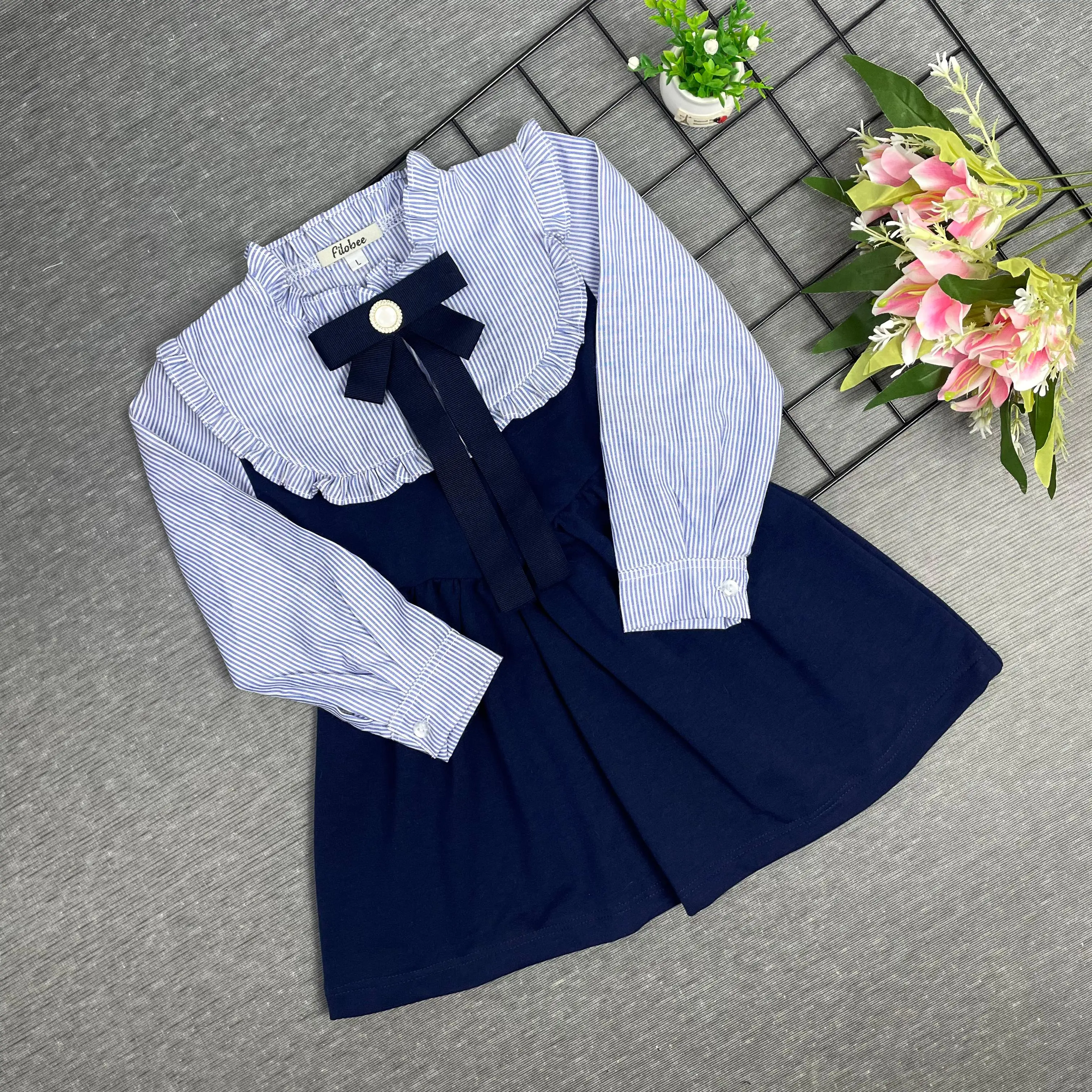 DRESS RAYON LENGAN PANJANG