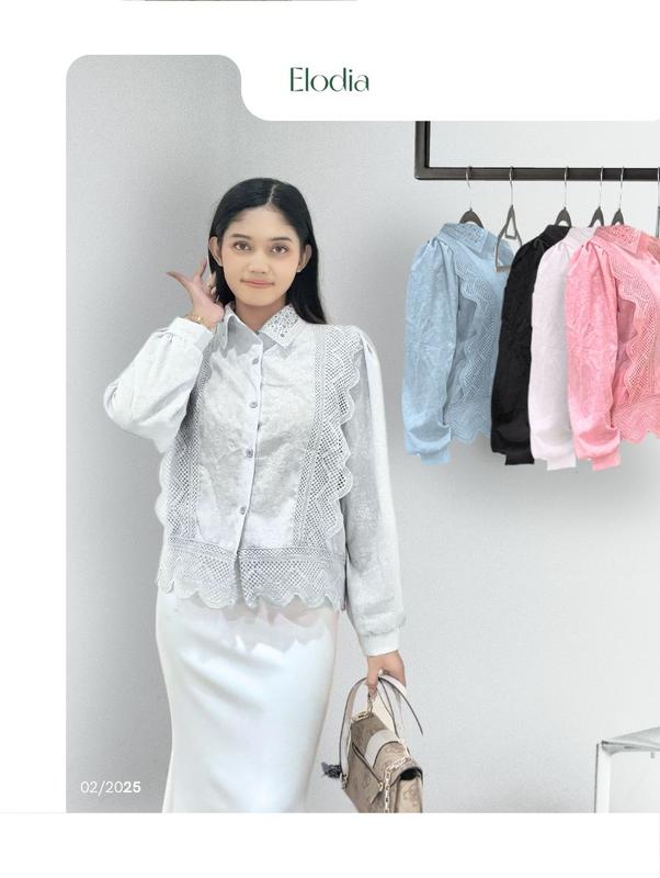 New Atasan Wanita Burkat Fashion Import 3