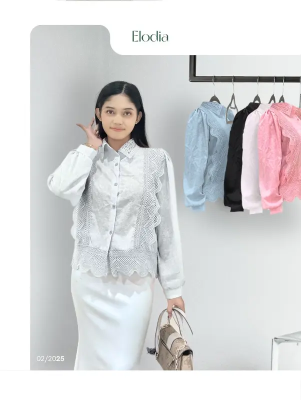 New Atasan Wanita Burkat Fashion Import 3