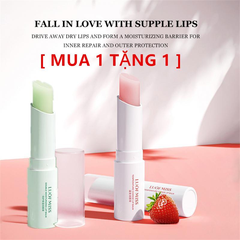  MUA 1 TẶNG 1 Son Dưỡng Môi Chống Nứt Nẻ Khô 2 Chiếc Bảo Vệ Kép Dưỡng Ẩm Không Nhờn Lâu Trôi Dưỡng Ẩm Nhẹ Nhàng Và Hiệu Quả Sửa Chữa Chăm Sóc Môi 