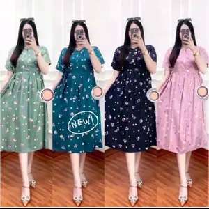 daster cantika  Wanita Dress Pendek Bumil Dewasa