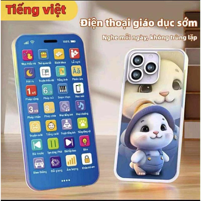 Tiếng Việt Điện Thoại Đồ Chơi Trẻ Em Bài Hát Thiếu Nhi Việt Nam Nhạc Ru Ngủ Đèn Led nhạc sống động