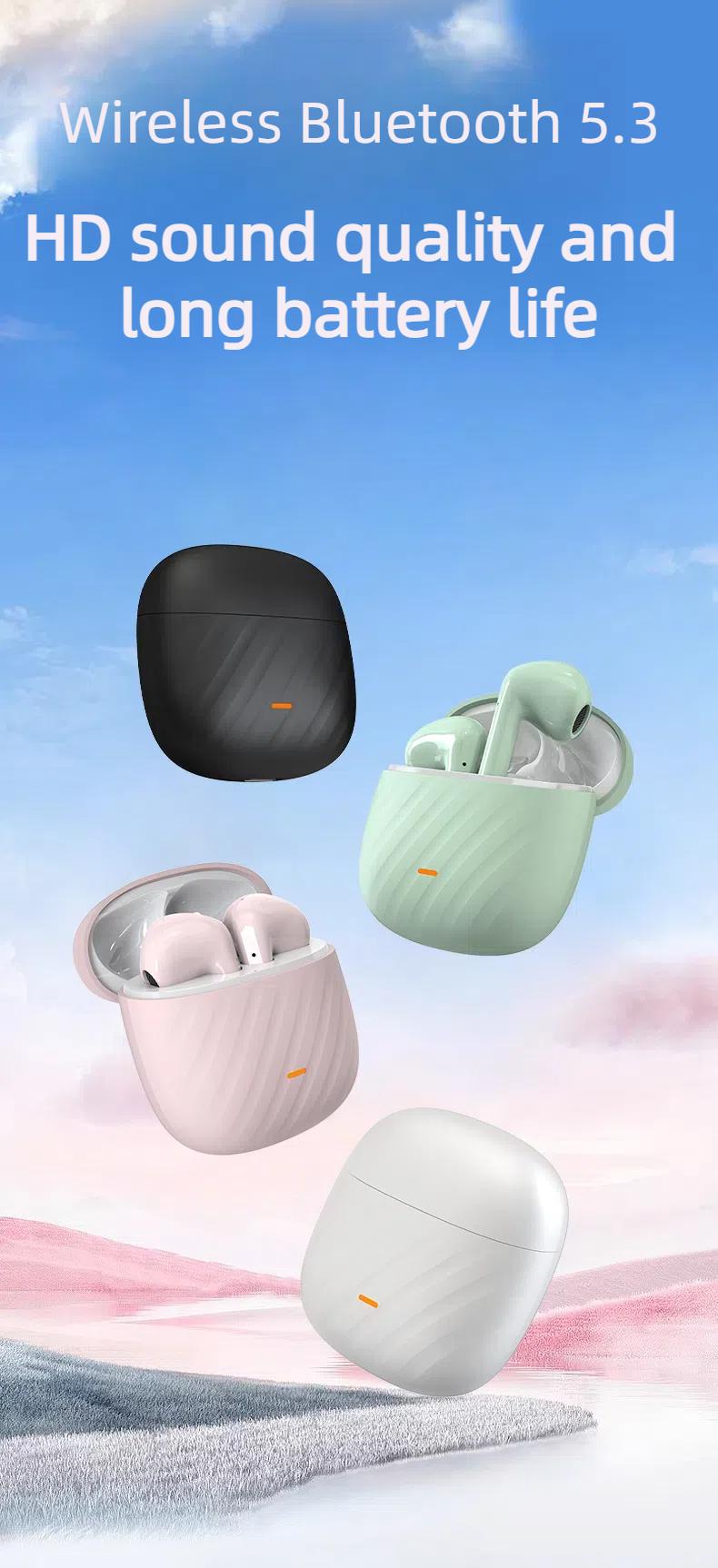 Product Introduction of 2024 New True Wireless  Headset, Comfortable, Sports, Noise Reduction, Good Look, Long Battery Life, Sports, Game Calls, Unisex, ISO, Android Universal 0