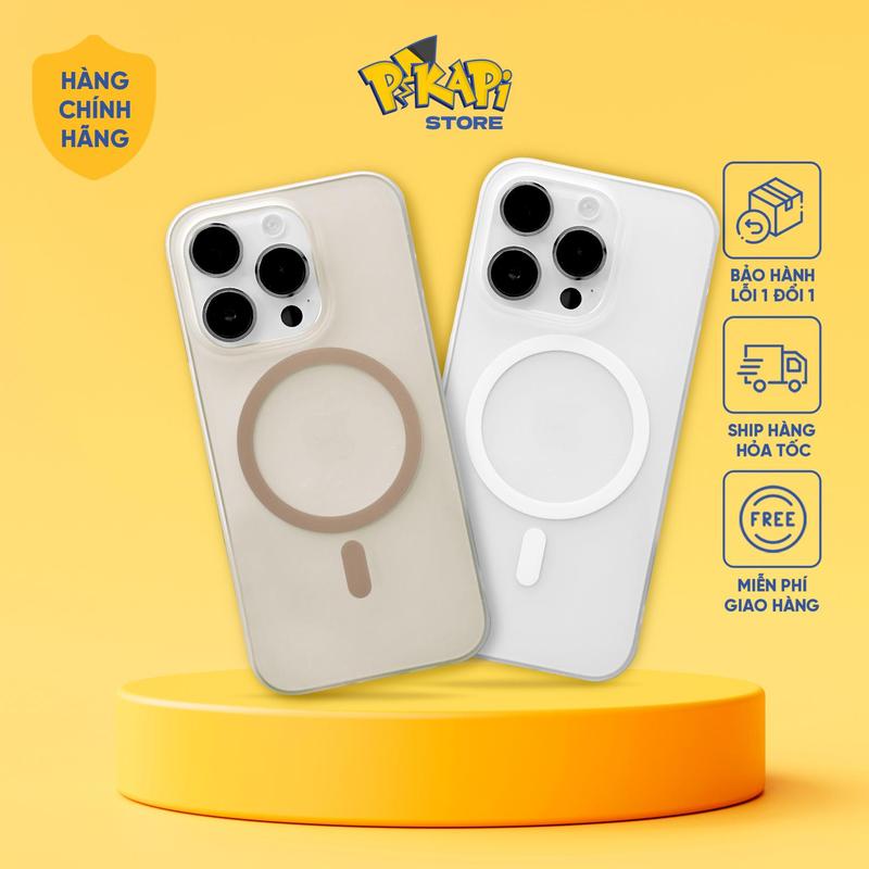  Ốp iPhone SLIM PIKAPI siêu mỏng chỉ 0.5mm NHỰA CỨNG Chống bám bẩn Chống Ố Vàng - Pikapi Store 