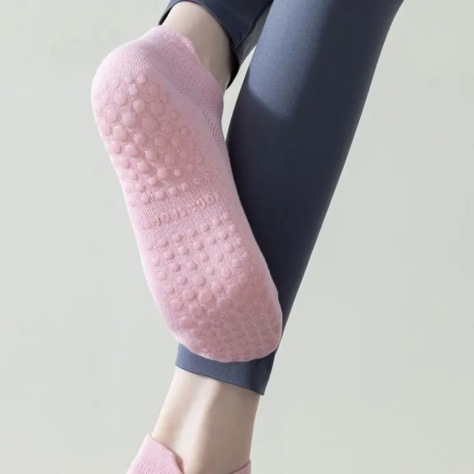 Kaos Kaki Yoga Pendek Anti Slip Yoga Socks Anti Licin Pilates PoundFit Kaus Kaki Olahraga Wanita semata kaki murah BS003 7