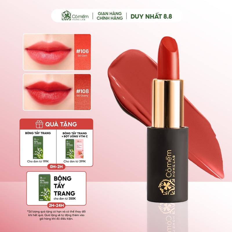 Son Môi Lụa Diễm Mềm Mịn Mướt Môi Cỏ Mềm 4g