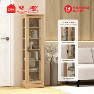 PIRA METROPOLIS -  YORK SC40 Rak Display / Rak Buku / Showcase / Lemari Pajangan / Lemari Hias