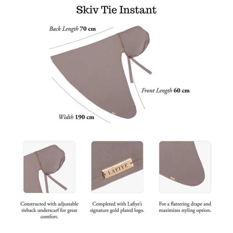 Skiv Tie Instant Lafiye Original Ready Stock Pasmina Instan Tencel Adem Pashmina Muslim Jilbab Kerudung Wanita 2