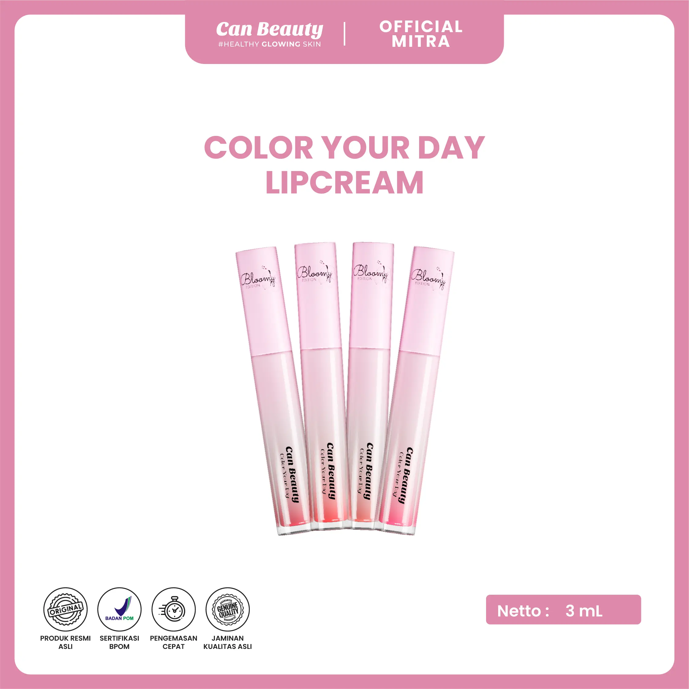 CAN BEAUTY LIPCREAM MATE PIGMANTED [FREE GIFT]