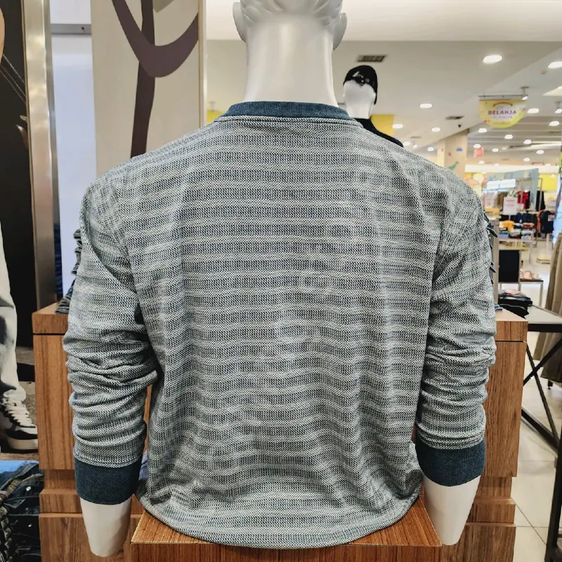 WATCHOUT JEANS ORIGINAL sweater pria lengan panjang grey JK200240123 3