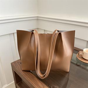 Beg Tote Berkapasiti Besar, Gaya Retro, Untuk Wanita, Fesyen Baharu, Beg Tangan, Sesuai untuk Ulang-alik, Beg Bahu Bags Totebag