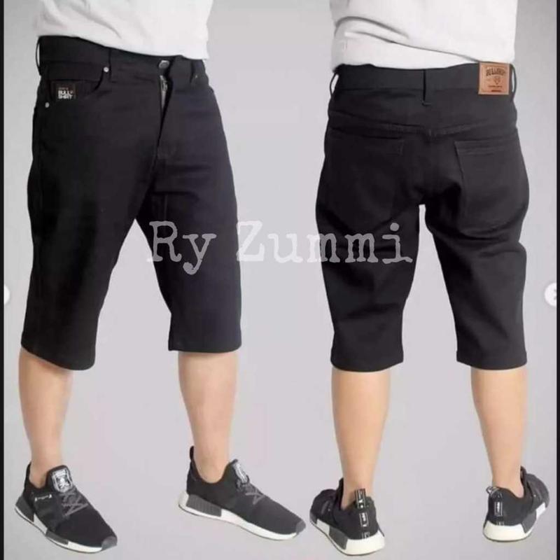 CELANA JEANS PENDEK PRIA LAKI LAKI COWOK CELANA JEANS DENIM LEPIS TERMURAH 2