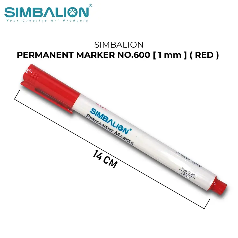 Simbalion Permanent Paint Markers 1mm - logam kaca kain No 600 (1PCS) 1