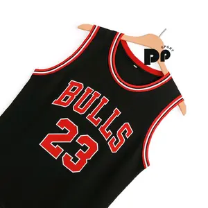 PP SPORT Baju Jersey bull5 hitam Basket Pria Wanita Bahan Dryfit Quickdry Anti Kerut Sablon Premium Unisex Size L-3XL Kualitas Super Nyaman untuk Olahraga Dewasa
