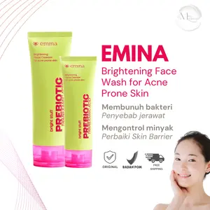 Emina Bright Stuff Niacinamide Prebiotic Tranexamic Acid Face Wash 50ml dan 100ml