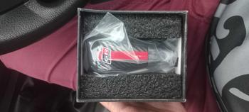 Product Review of Kepala Gear Kulit, Toyota Diubah Suai, Tekstur Gentian Karbon, Reka Bentuk TRD, Sesuai untuk Gear Toyota, dengan Tekstur Gentian Karbon Car from e**m 0