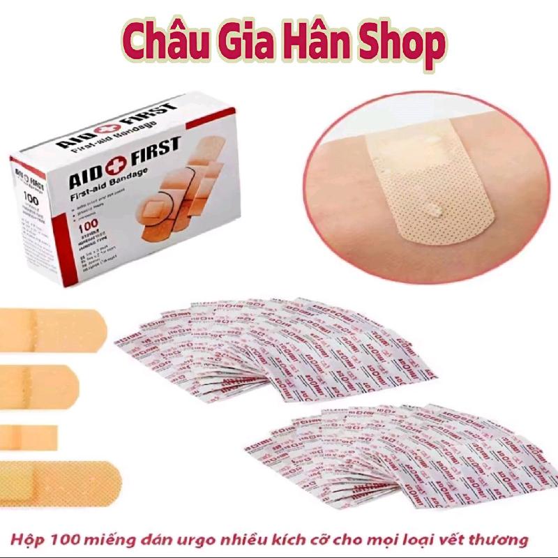  Hộp Băng Keo Cá Nhân 100 Miếng  Gạc Vết Thương An Toàn Tiện Dụng Cho Gia Đình Và Các cơ 