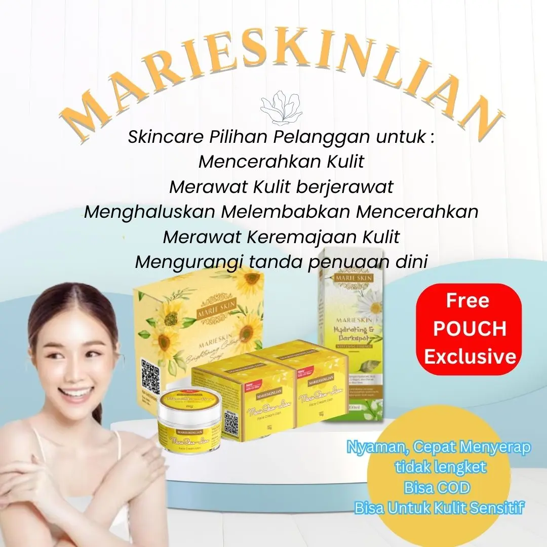 MarieskinLian - Cream Wajah + Moisturizer + Foundation + Suncreen Untuk Semua Jenis Kulit