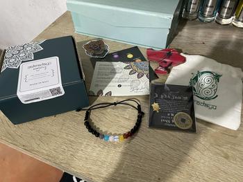 Product Review of Gelang Cakra 7 Batu Kristal dan Batu Black Onyx (6mm) from L**i 1