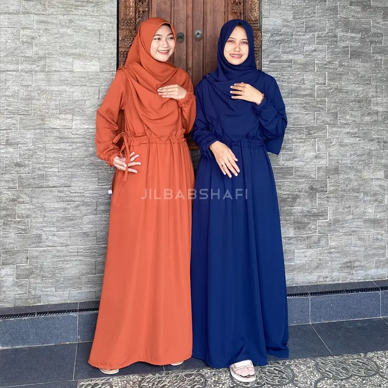 GAMIS ALISYA WOLFIS RAYON CRINKLE JILBABSHAFI 4