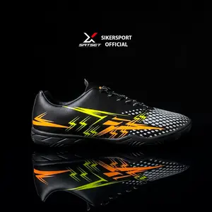 SATSET X Sepatu Futsal Flash Speed IN LS Black Yellow Neon Orange