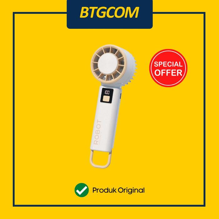 Gambar MINI FAN ROBOT HANDHELD RT-HF01 WITH LED DISPLAY dari btgcom Kota Denpasar Tokopedia