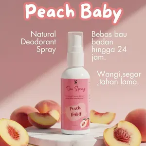 Deodorant Spray Tawas Peach Baby ZAFRINS