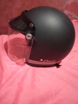 Product Review of HELM BOGO MLA CLASSIC NEW PINK GLOS KACA DATAR HITAM / HELM MURAH UNTUK PRIA DAN WANITA DEWASA SNI NEW ARIVAL Dof Motorcycle from A**6 0