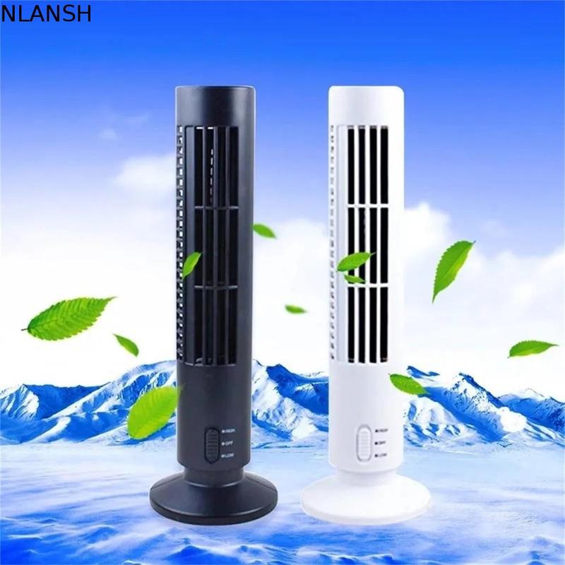 NLANSH Máy làm mát không khí ổn định 2 tốc độ số Quạt tháp USB Gió mạnh Nhẹ…