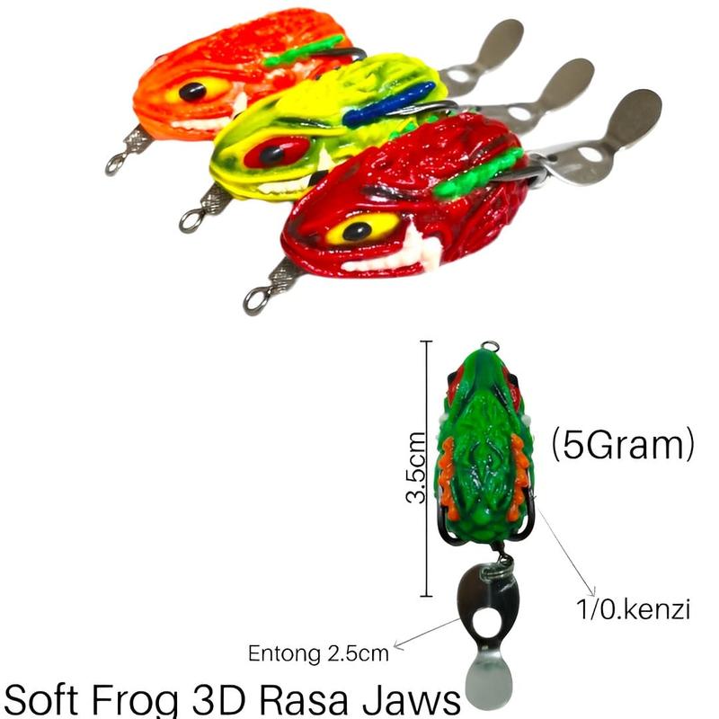 Product Introduction of SOFT FROG SISANGAR UKURAN 3,5CM SUARA BERISIK SEPERTI JAWS 2