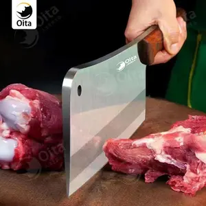 Oita  Pisau Daging Original Cincang 1.2kg Pisau Dapur Baja Super Tajam Pisau Cacah Tulang Daging Potong Kitchenware